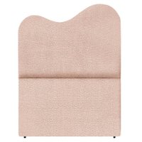 Cabeceira Solteiro 90 cm Selena Com Frame Linho Rose Artte