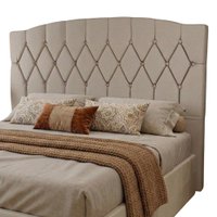 Cabeceira Estofada Para Cama Box Queen Belize de 1,60m - Camurça