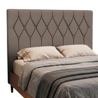 Cabeceira Estofada Para Cama Box Casal Bélgica de 1,40m - Mascavo