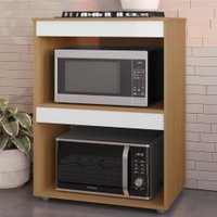 Balcao Com Tampo Para Forno e Cooktop 75 cm Adriana Amendoa Branco REAJL