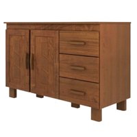 Balcao Com Tampo 2 Portas 120 cm Madeira Macica Taeda 1241C Castanho Festra