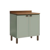 Balcão de Cozinha 80 Cm Conecta Frizz 2 Portas Mint - Geniaflex