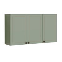 Armário Aéreo Cozinha 120 Cm Conecta Frizz 3 Portas Mint - Geniaflex