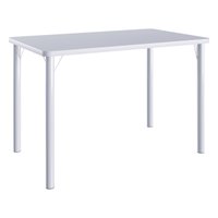 Mesa de Jantar Retangular 4 Lugares Multimóveis CR50271 Branco