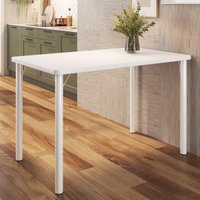 Mesa de Jantar Retangular 4 Lugares Multimóveis CR50269 Branco