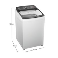 Máquina de Lavar Brastemp 16Kg Branca com Ciclo Tira Manchas Advanced e Smart Sensor - BWF16AB