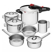 Kit Jogo de Panelas Tramontina Solar 7 Peças Aço Inox Indução