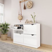 Sapateira Porto de 4 Portas Branco - Politorno