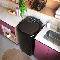 Tanquinho de Lavar Roupa Preto Mueller 20kg Aquatec Não Transborda MLT20F