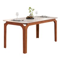 Mesa Sala de Jantar 1,60m Tampo em Vidro Mel