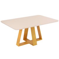 Mesa Sala de Jantar 1,60m Tampo em Vidro Maria
