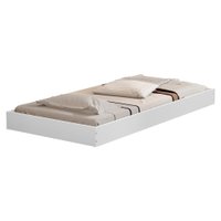 Cama Auxiliar Solteiro MDF 189X92 cm Mili Branco Decmade