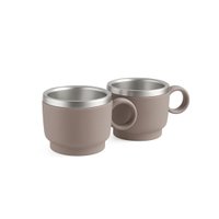 Kit Com 2 Xícaras para Café Tramontina em Aço Inox Cinza 80 ml