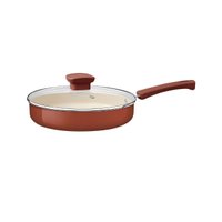 Frigideira Reta Tramontina Veronese Alumínio e Cerâmica Argila com Tampa 22cm 1,7 L
