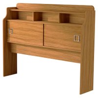 Cabeceira Casal 2 Portas 145 cm MDF Jessica Nature Off Decmade