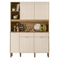 Armário De Cozinha Compacta 5 Portas 3 Nichos Mandala