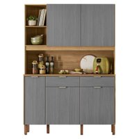 Armário De Cozinha Compacta C/5 Portas 3 Nichos Mandala