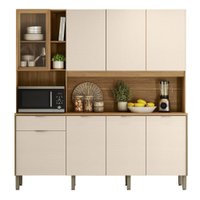 Armário De Cozinha Compacta 8 Portas 4 Nichos Namastê