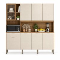 Armário De Cozinha Compacta 8 Portas 4 Nichos Namastê