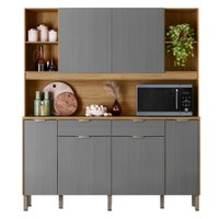 Armário De Cozinha Compacta 6 Portas 5 Nichos Mantra