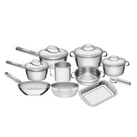 Jogo de Panelas Tramontina Allegra 10 Peças Aço Inox Indução