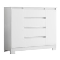 Cômoda Sapateira 4 Gavetas 2 Portas Boston Flex