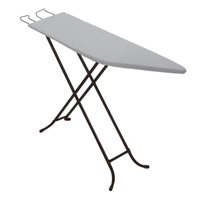Mesa Tábua de Passar Roupas com Ponta Porta Ferro Dobrável Ajustável Preta Utimil Lavanderia