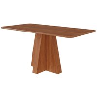 Mesa de Jantar 6 Lugares Tampo MDF 160X80 cm 20593 Cinamomo MOLCI