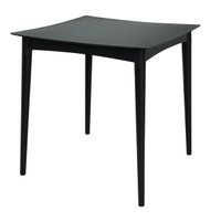 Mesa Tramontina Diana Preta 70cm em Polipropileno com Pés de Madeira