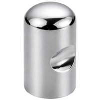 Kit 25 Puxadores Ponto para Móveis Pino R Cromo Zamac Bigfer Gavetas Portas Armário
