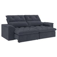 Sofá Retrátil e Reclinável 3 Lugares 2,10m Aura