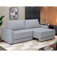 Sofá Retrátil e Reclinável 3 Lugares 230cm Multimóveis CR45339 Cinza