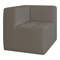 Sofá de Canto Modulado na Caixa 1 Lugar 77cm Espuma D33 Multimóveis CR45349 Bege Escuro