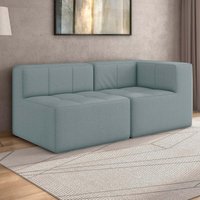 Sofá Modulado na Caixa 2 Lugares 154cm Espuma D33 Multimóveis CR45352 Azul