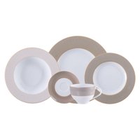 Aparelho de Jantar Tramontina Aurum em Porcelana Decorada 30 Peças