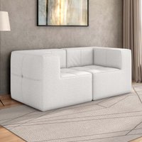 Sofá Modulado na Caixa 2 Lugares 154cm Espuma D33 Multimóveis CR45356 Branco
