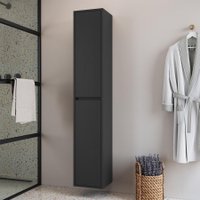 Armário Gabinete Suspenso Banheiro 30 Bergamo Grafite