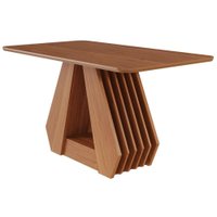 Mesa de Jantar 4 Lugares Tampo MDF 130X80 cm 20590 Cinamomo MOLCI