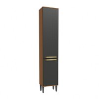 Paneleiro 2 Portas 40cm Elara Kappesberg Canela/Preto