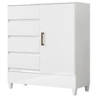 Cômoda Sapateira 4 Gavetas 1 Porta Maia