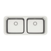 Cuba de Embutir Tramontina Dora Duo 2C 40 BL Aço Inox Acetinado 89x39 cm Outlet