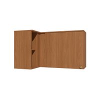 Armário Aéreo de Canto 1 Porta 98cm Elara Kappesberg Canela