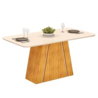 Mesa Sala de Jantar Tampo em Vidro 1,70m Sandy