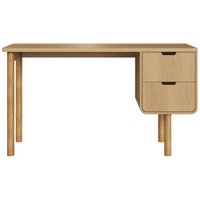 Escrivaninha 2 Gavetas 136 cm Pes Madeira Maciça 28106 Hanover Artesano