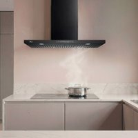 Coifa de Parede Platinium 60cm Controle Gesto Preto Fischer