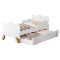 Mini Cama Angel Com Cama Auxiliar 156X80 cm MDF Branco Decmade
