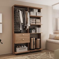 Closet Modulado 2 Gavetas Alasca Freijó Carraro
