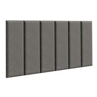 Cabeceira Estofada Modular Kit 6 Peças para Camas de Solteiro Silver Madesa