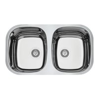 Cuba de Embutir Tramontina Prime Isis 2C 34 BL Aço Inox Alto Brilho 76x44cm Outlet