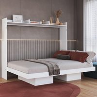 Cama de Casal Articulada para Colchão 188x138cm Multimoveis CR40130 Branco